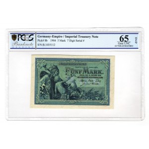 Germany - Empire 5 Mark 1904 PCGS 65 OPQ