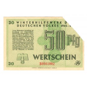 Germany - Third Reich Winterhelp 50 Reichspfennig 1941 -1942
