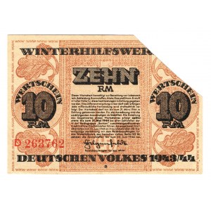 Germany - Third Reich Winterhelp 10 Reichsmark 1943 -1944