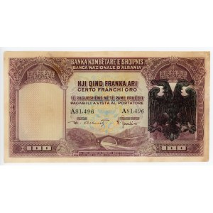 Albania 100 Franka Ari 1939 (ND)