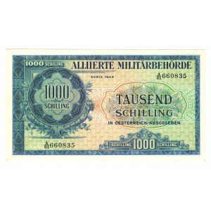 Austria Russian Occupation 1000 Shilling 1944