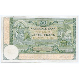 Belgium 50 Francs 1919 - 1923