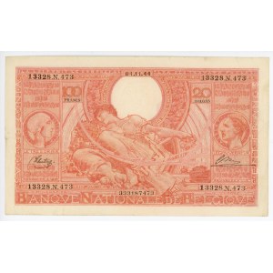 Belgium 100 Francs/20 Belgas 1944
