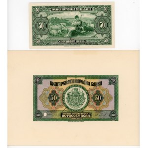 Bulgaria 50 Leva 1922 Proof Front and Back