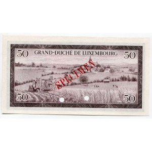 Luxembourg 50 Francs 1961 Specimen