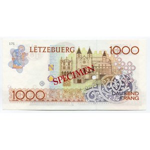 Luxembourg 1000 Francs 1985 (ND) Specimen