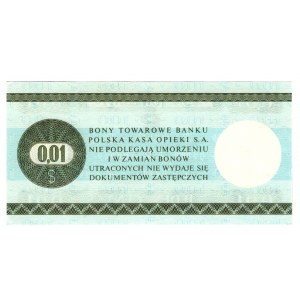 Poland Foreign Exchange Certificate 1 Cent 1979