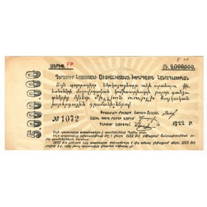 Russia - Transcaucasia Armenia 5 Million Roubles 1922