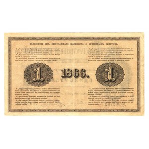 Russia 1 Rouble 1866