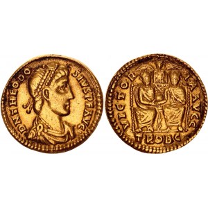 Roman Empire Theodosius I AV Solidus 377 - 380 AD