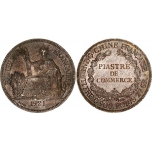 French Indochina 1 Piastre 1921 H