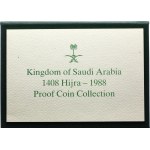 Saudi Arabia Set 5 Proof Coins 1988 AH 1408 PROOF Rare!