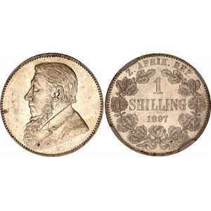 South Africa 1 Shilling 1897 NGC MS 61