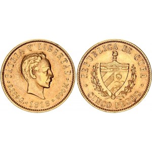Cuba 5 Pesos 1916