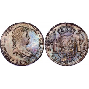 Mexico 8 Reales 1821 JJ