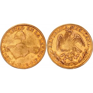 Mexico 8 Escudos 1852 Go PF