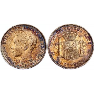 Puerto Rico 20 Centavos 1895 PGV