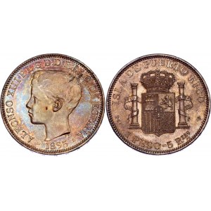Puerto Rico 1 Peso 1895 PGV