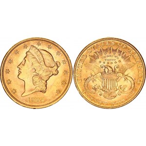 United States 20 Dollars 1904