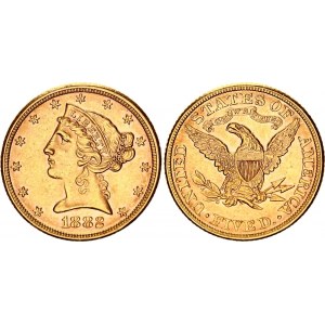 United States 5 Dollars 1882