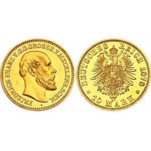 Germany - Empire Mecklenburg-Schwerin 10 Mark 1878 A PROOF