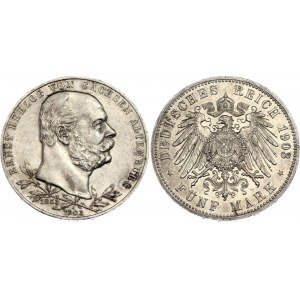 Germany - Empire Saxe-Altenburg 5 Mark 1903 A