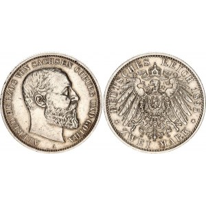 Germany - Empire Saxe-Coburg-Gotha 2 Mark 1895 A