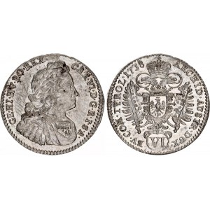 Austria 6 Kreuzer 1738