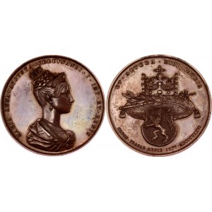 Austria Copper Medal for Coronation of the Bohemian Queen in Prague 1836