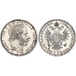 Austria 2 Florin 1866 A