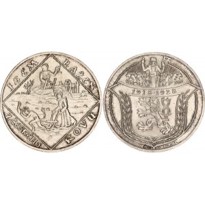 Czechoslovakia Commemorative Silver Medal 10th Anniversary of Republic 1928