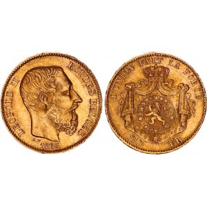 Belgium 20 Francs 1868