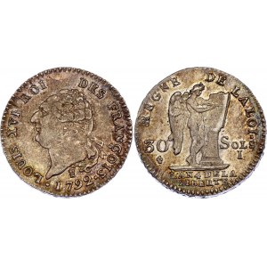 France 30 Sols 1792