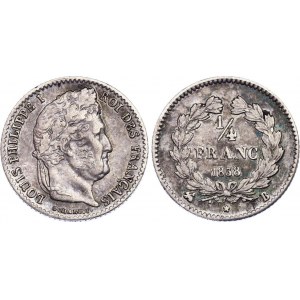 France 1/4 Franc 1838 B