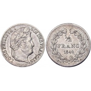 France 1/2 Franc 1842 A