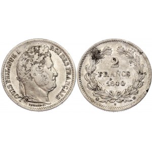 France 2 Francs 1840 BB