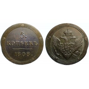 Russia 5 Kopeks 1808 KM R1