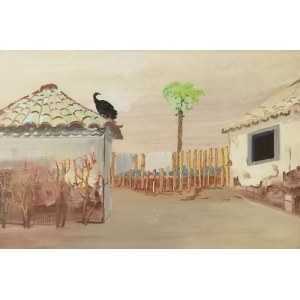 Rafał MALCZEWSKI (1892-1965), Landschaft mit Geier [Urubu-Vogel, Brasilien], 1942