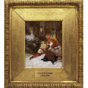 Henryk RAUCHINGER (1856-1942), Die Jagd auf das Wildschwein, 1891