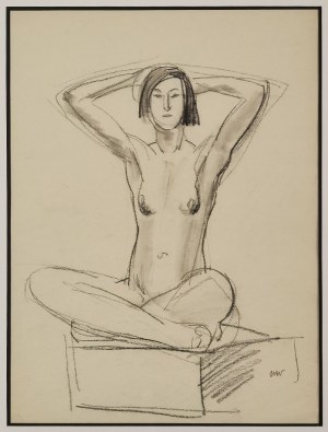 Wojciech WEISS (1875-1950), Modelka w atelier, ok. 1915