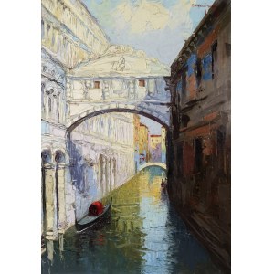 Christo Gregory MENDOLY-STEFANOFF (1898-1966), Benátky - Most vzdechů [Ponte dei Sospiri], 1934
