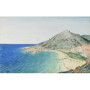 Soter JAXA-MAŁACHOWSKI (1867-1952), Ansicht von Dubrovnik, 1929