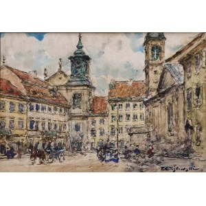 Tadeusz CIEŚLEWSKI (1870-1956) - Otec, Pohľad na Staré mesto vo Varšave