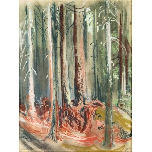 Adam BUNSCH (1896-1969), Ein Dickicht im Wald, 1948