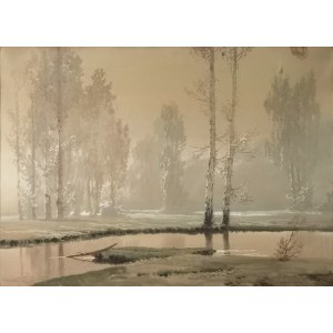 Konstanty MACKIEWICZ (1894-1985), Birke im Nebel