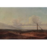 Jan Kanty HRUZIK (1809-1891), Pejzaż ze studnią z żurawiem, 1885