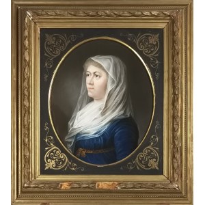 UNABHÄNGIGER MALER, 18./19. Jahrhundert, Porträt einer Frau mit Schleier, frühes 19. Jahrhundert.