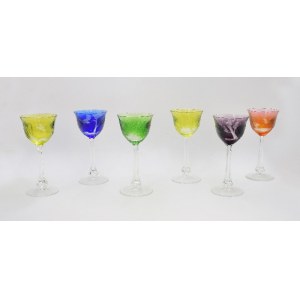 MOSER Company, Set of 6 Wine Glasses