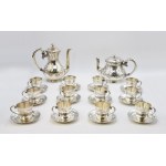 Christofle &amp; Co (founded 1830), Coffee and tea set with cups and tray