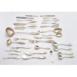 Wojciech Bierkowski - Kazimierz Birkowski (company from 1880 to about 1930), Set of cutlery for 12 people and center of table in canteen (183 pieces)